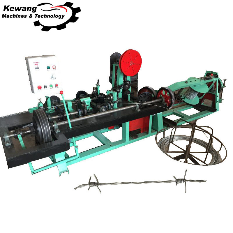 Valla neta anti-escalada máquina de alambre de púas de una sola hebra máquina de alambre de púas de doble hebra ordinaria máquina de alambre de púas de torsión positiva y negativa