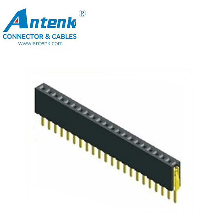 1.27mm排母  180°单排 1*24PIN排母