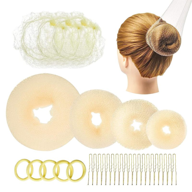 ヘア用品のヘアアイロンセットの髪の針の団子の頭のつぼみの髪の形の理髪道具|undefined