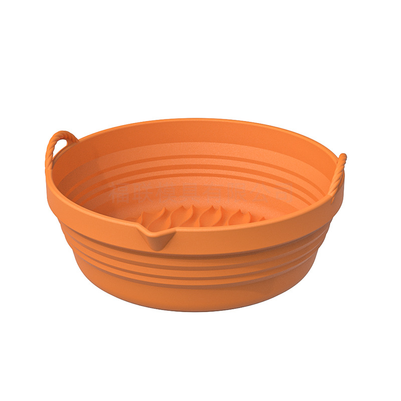 Bandeja de silicona para barbacoa Zibo, tapete para freidora de aire y parrilla, bandeja especial para drenar aceite, tapete plegable y resistente a altas temperaturas.