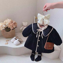 女童棉衣外套2025新款冬装女宝宝韩版加厚小香风外套儿童洋气上衣