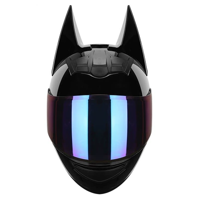 Motosiklet kaskı (dəbilqə) – Helmet, Motorcycle Full-Face Helmet - bright-black-max-phantom-lens-s