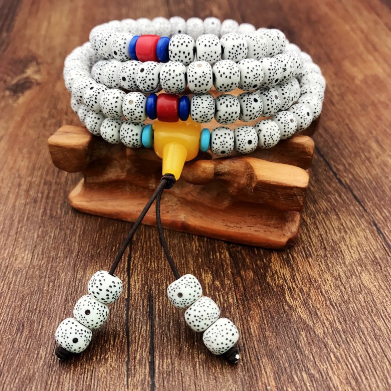 Imitation Bodhi Seed Necklace Bracelet/Buddhist Beads (108 Beads), Imitation Amber Bracelet, Couple Jewelry, Wholesale