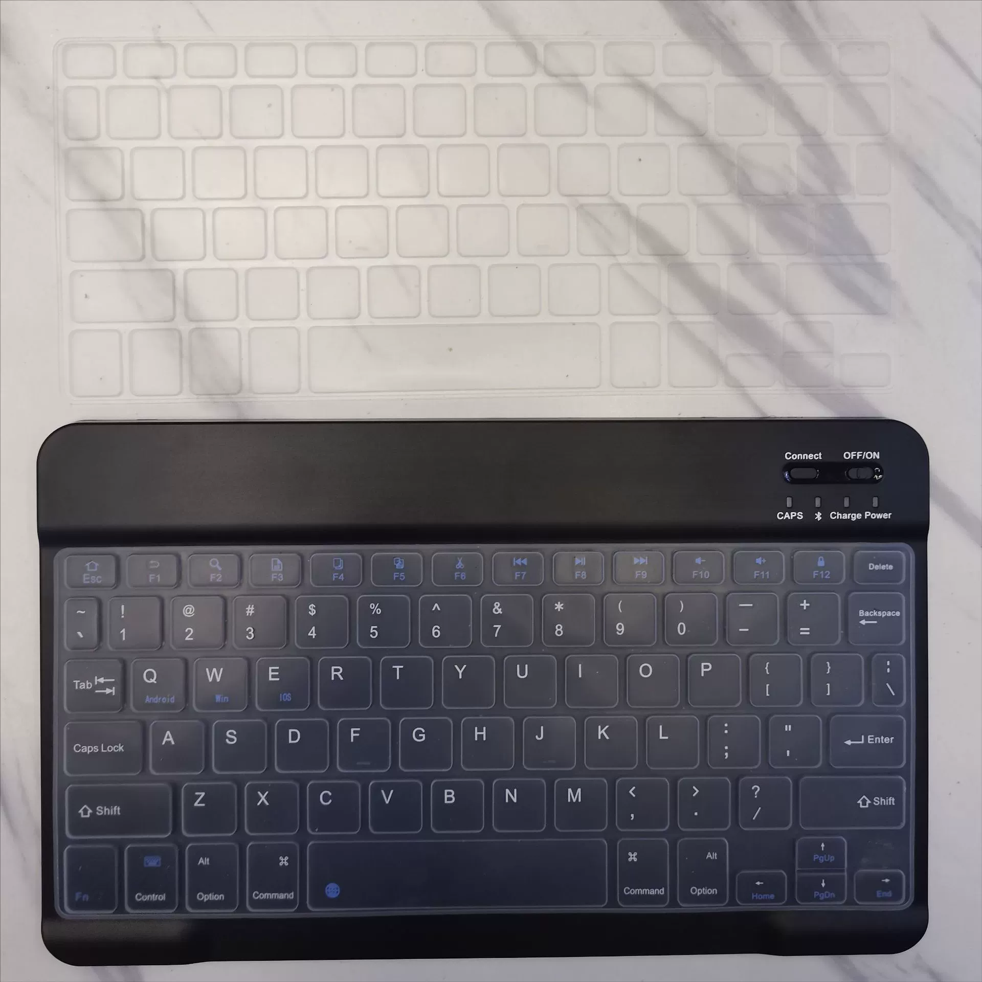 Силиконовая совместимая клавиатура, 10 дюймов, Bluetooth