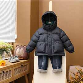 儿童羽绒棉服冬季加厚外套2025新款冬装棉衣男女宝宝防风保暖棉袄