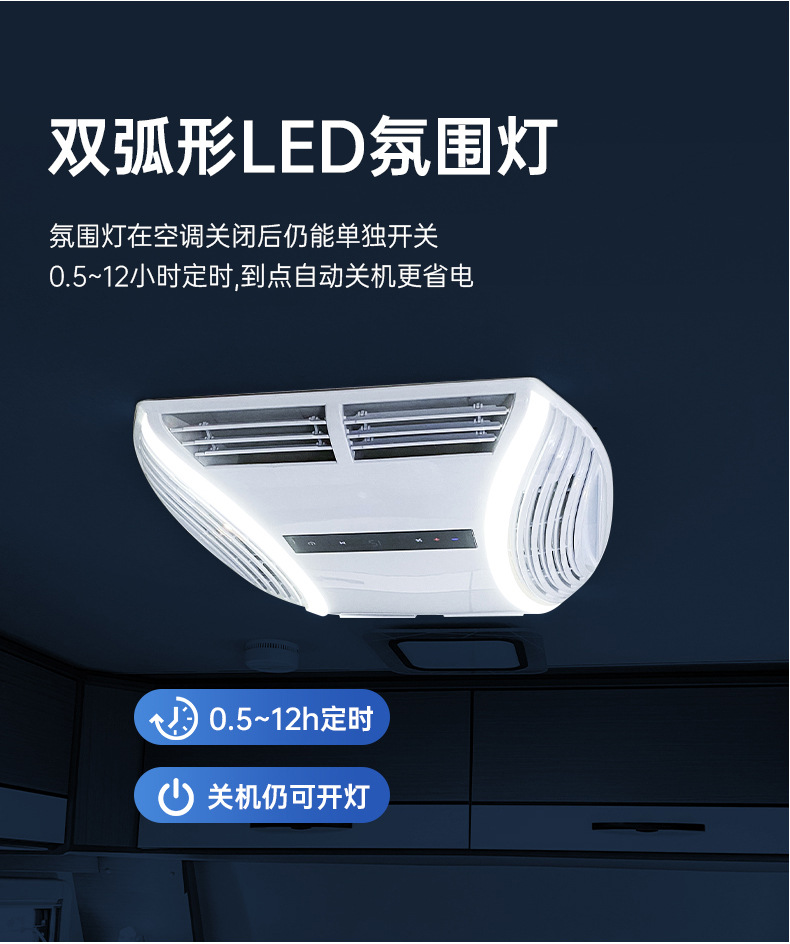 Ge Valley Parking Air Conditioner for Rvs, 220V Inverter Cooling, Rv Rooftop Integrated Unit Kca25
