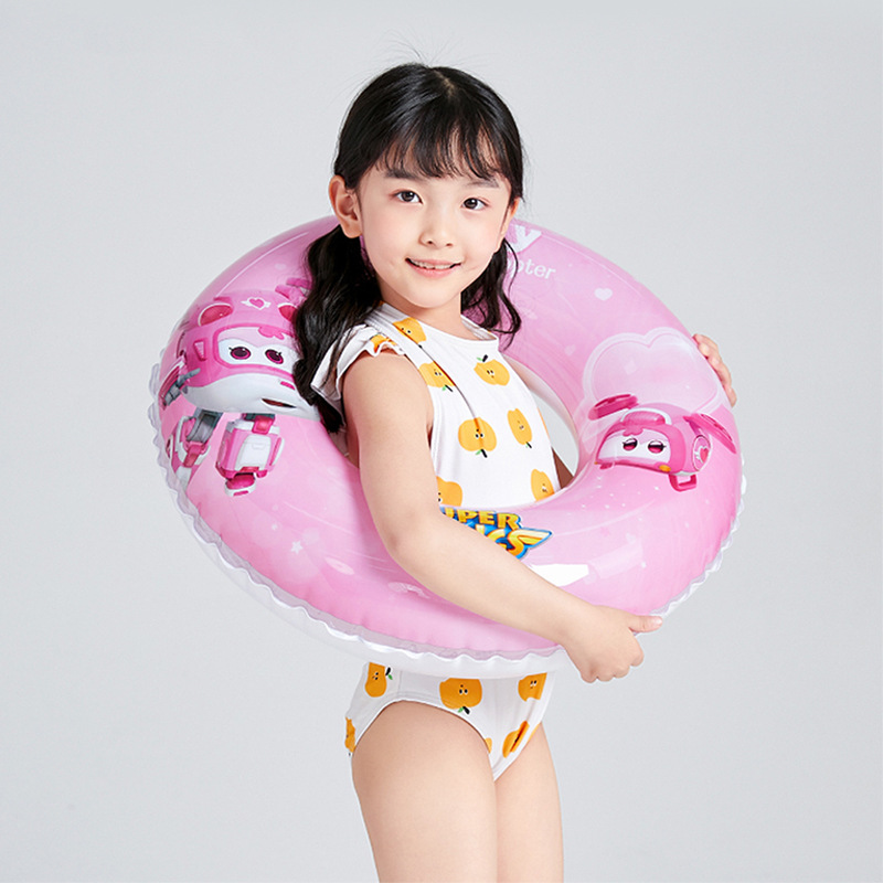 universal inflatable cartoon swimming ring for children and adults