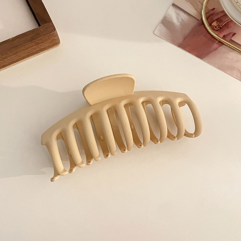 韓国大型アクリルサメクリップヘアアクセサリーシンプルなヘアクリップ女性の後頭部ヘアピン帽子卸売|undefined