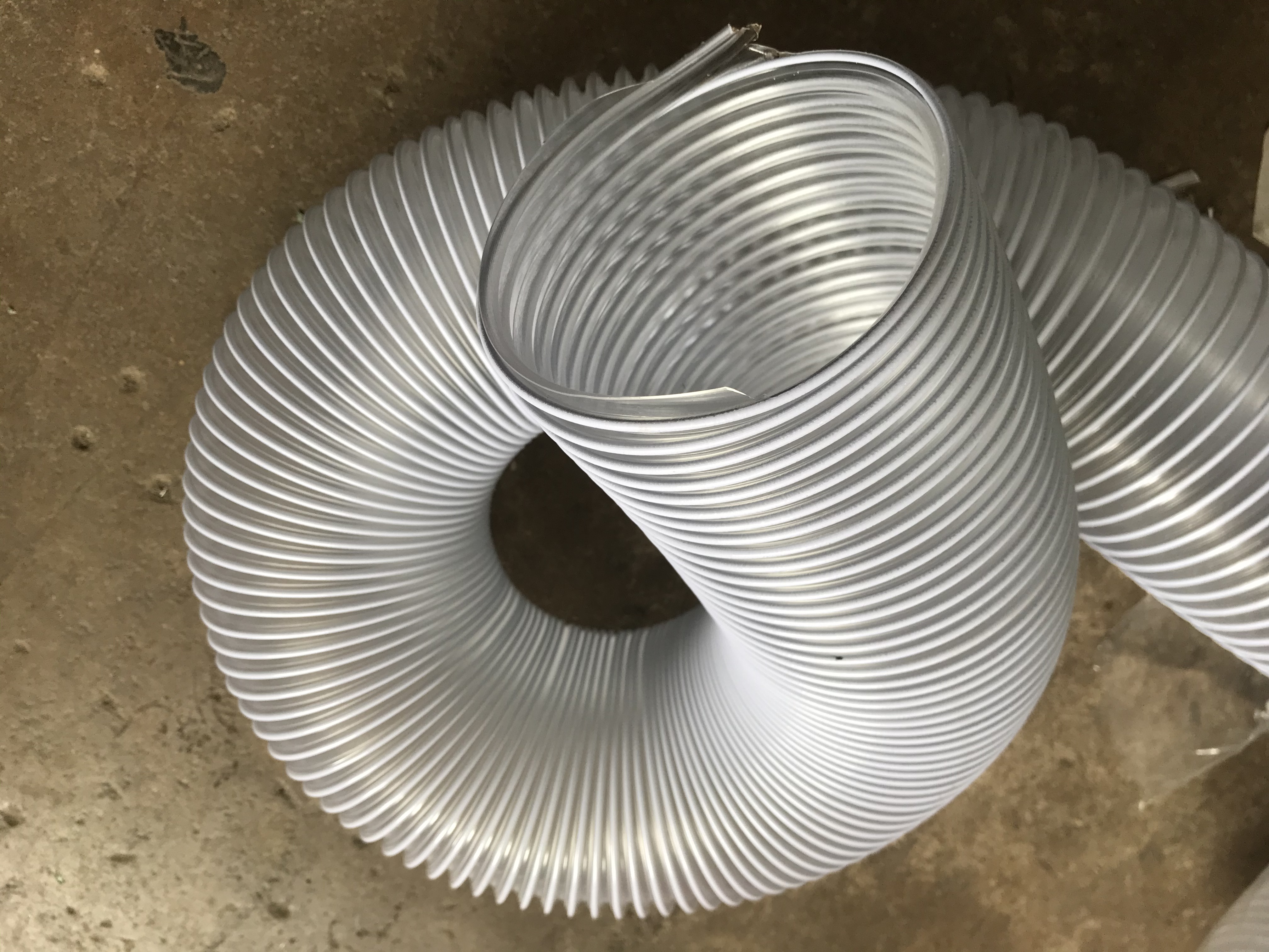 Tubo de acero PVC resistente al viento manguera telescópica tubería de aspiración de polvo tubería de madera máquina de tallado tubería de eliminación de polvo tubo corrugado