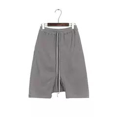 INVISIBLEIVM Dark Grey Harem Pants Five-Quarter Pants Mid-Length Flying Squirrel Casual European American Loose Fit Men