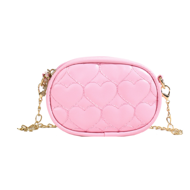 Dolce amor niña bolso de hombro bordado de moda, bolso de cadena para hombres y mujeres, bolso de cambio mini para niños
