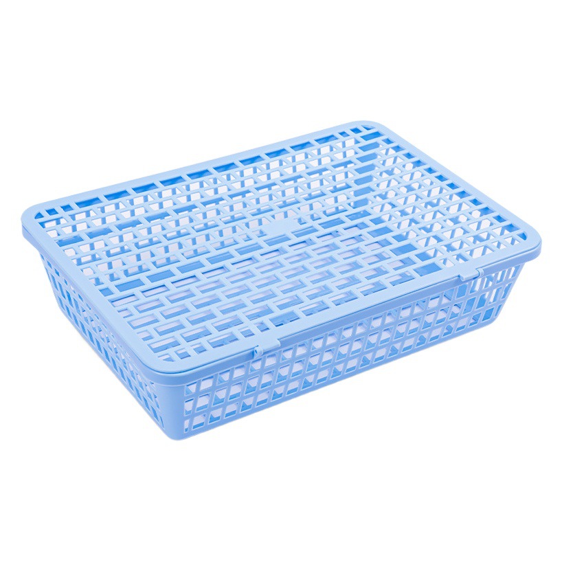 Deli 924/923 Oficina archivo cesta documento aprendizaje caja de almacenamiento simple y conveniente suministros de almacenamiento