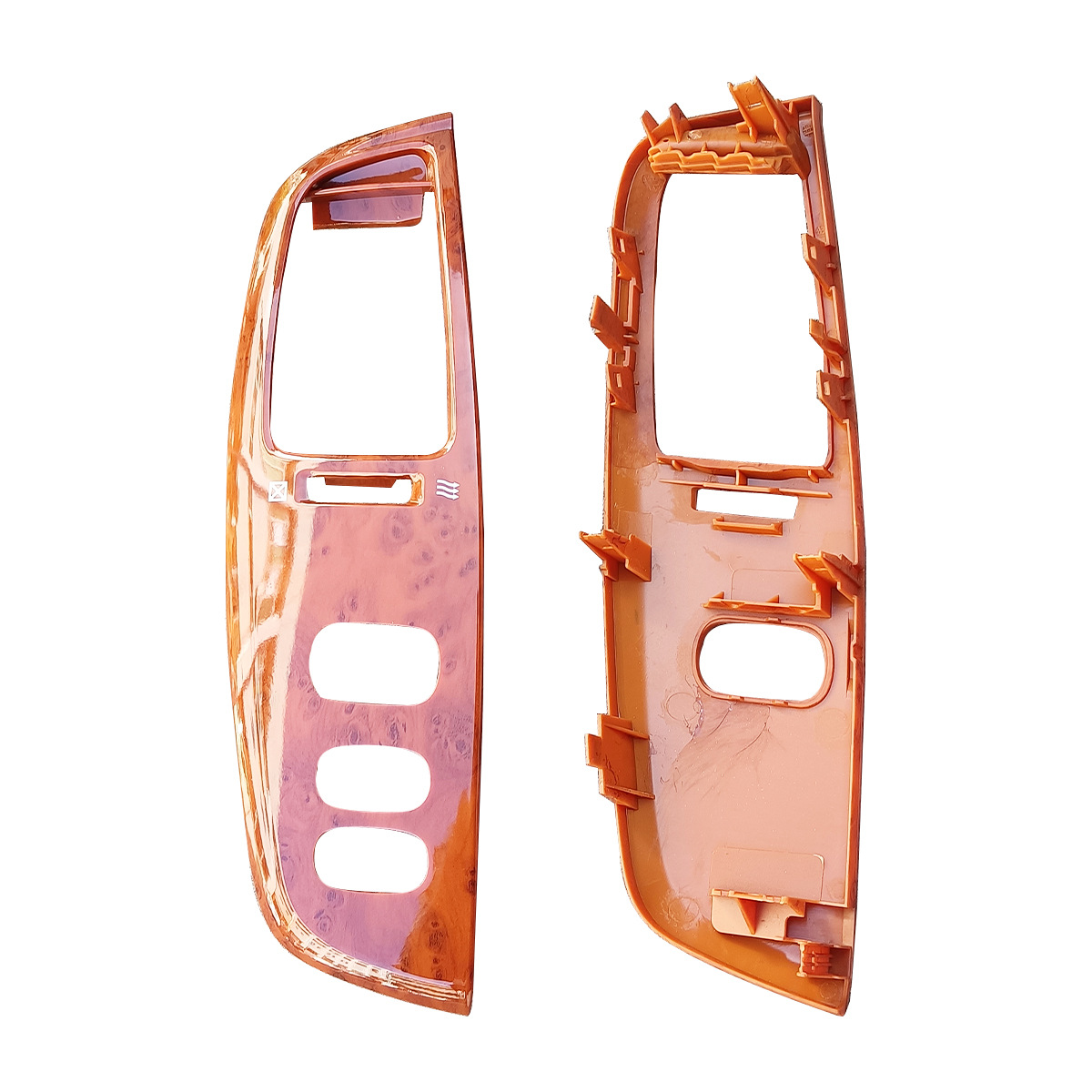 Superficie de salida de aire superficie marco Shell grano de madera negro adecuado para landcooluze 100 lc100 fj100 98-07