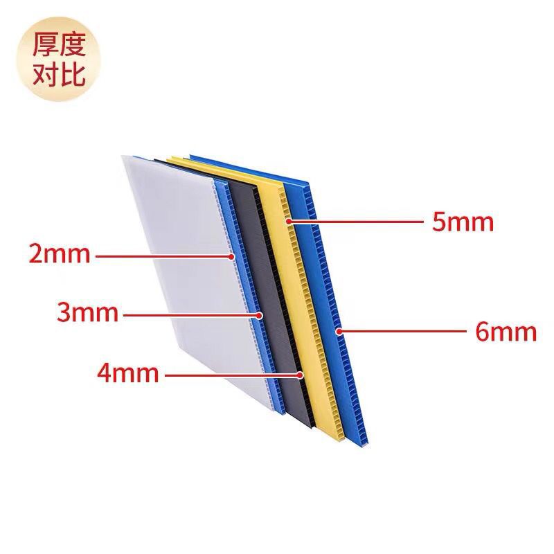 供应隔层板周转隔板塑胶PP中空板万通板包装隔板蓝色蜂窝板