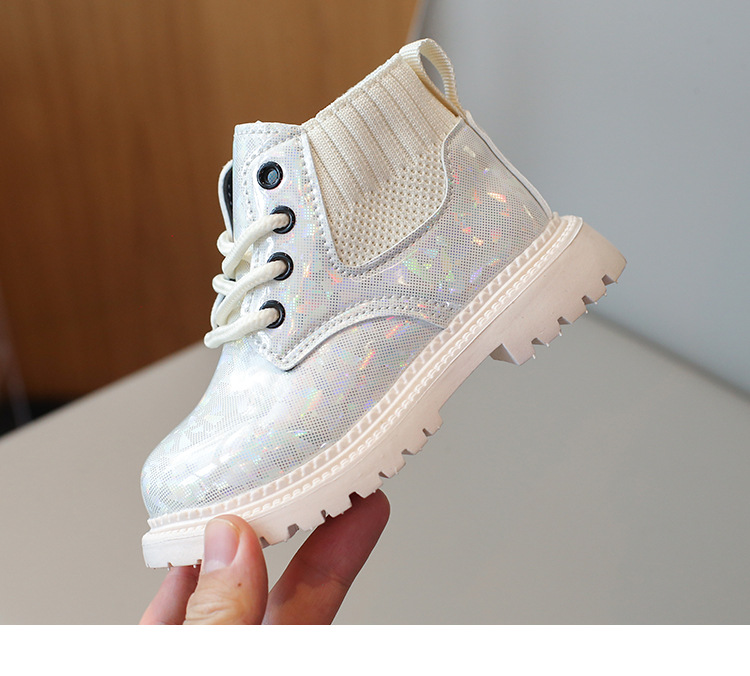 Scarpe autunnali 2024 Nuove scarpe Martin per bambini di taglia media e piccola, stivali corti impermeabili in pelle alla moda per ragazzi_voghion.com