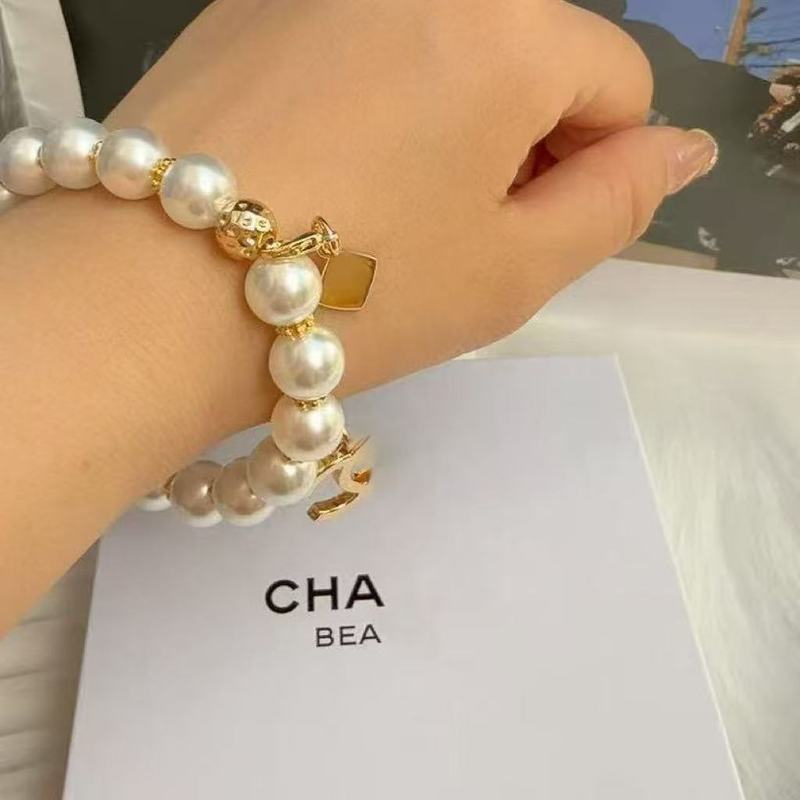 Xiang 風の新しいクリスマスペンダント DIY パールブレスレットギフトボックス付き絶妙でかわいいハイエンドメタル小さなラベルトレンド|undefined