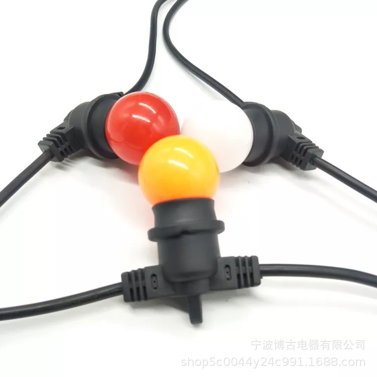 爆款e27防水灯串线庭院灯串线草坪防水灯串线