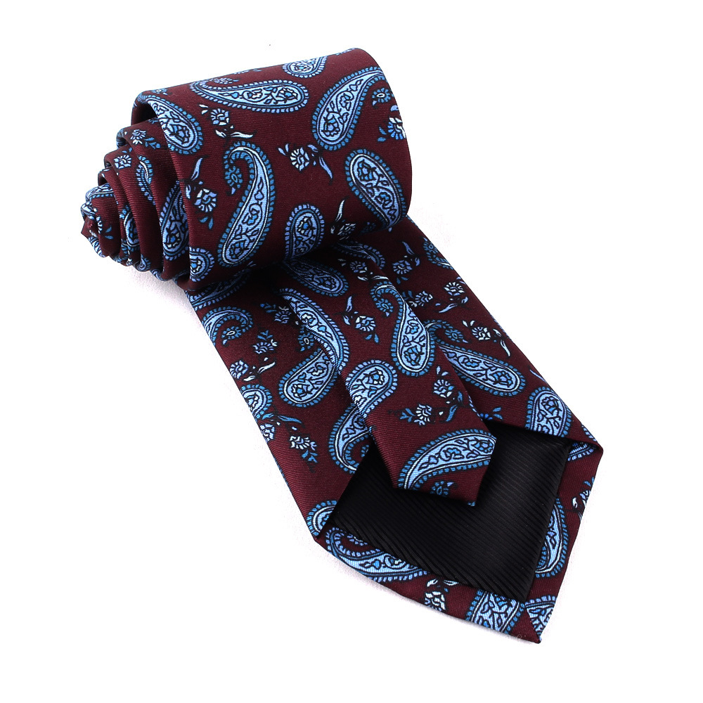 Herren Krawatte Im Retro Print Design, Breite 9cm Krawatte_voghion.com