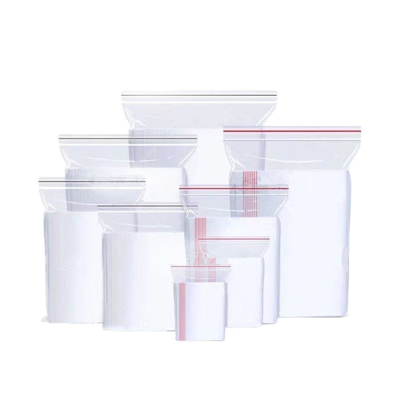 Transparent Pe Ziplock Bag Wholesale Food Bag Sealed Small Disposable Plastic Sealing Bag Packaging Bag Packaging