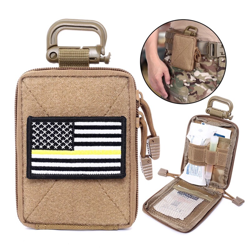 Outdoor Medical Cosmetics Bag, Portable Small Medical Bag, Military Fan Tactical Small Waist Bag, Multi-Functional Tool Bag