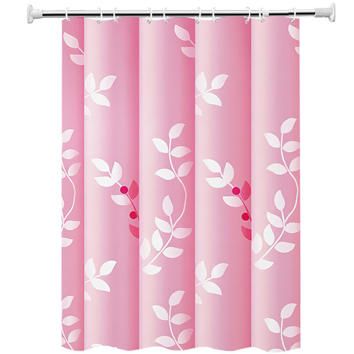 Simple and Elegant Waterproof Mildew-Resistant Polyester Fabric High-Quality Thick Bathroom No-Dring Wall Hanging Partition Curtain Bathroom Curtain