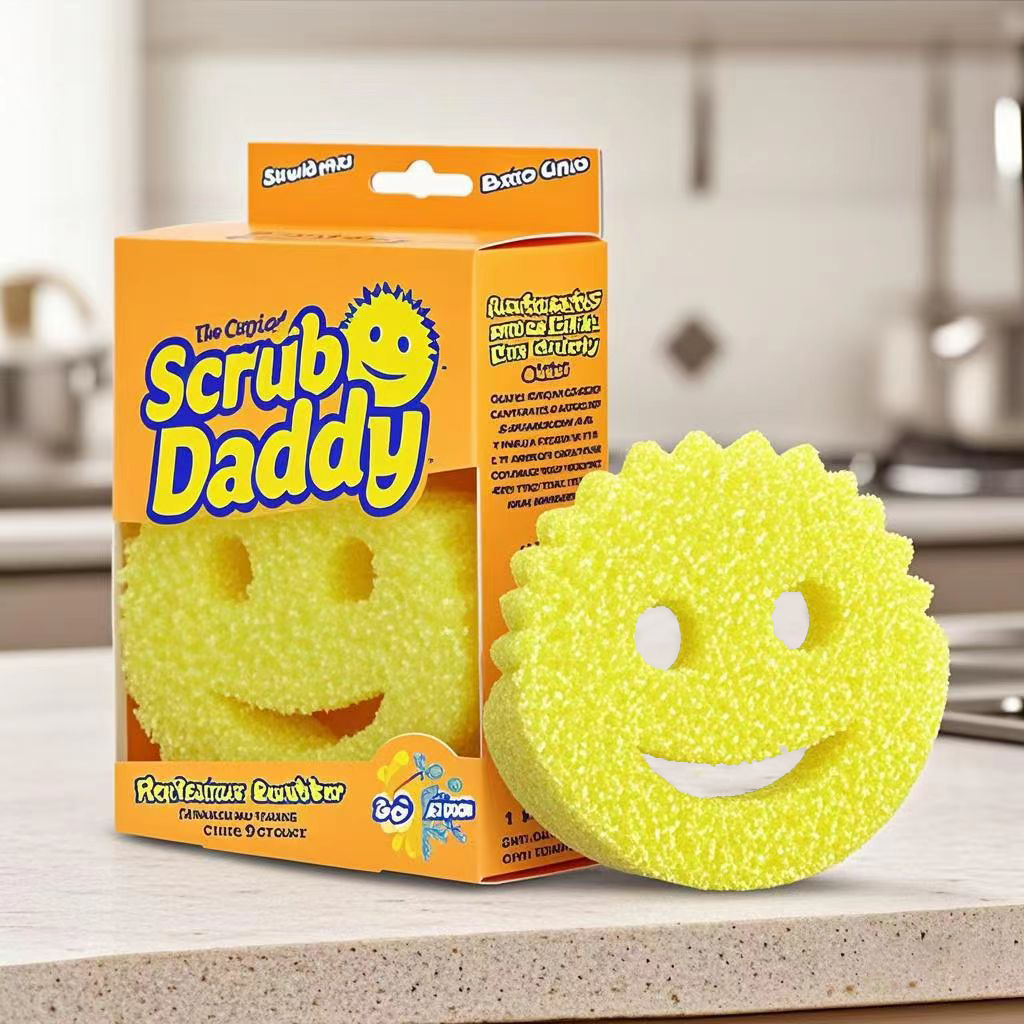 Scrub Daddy sonriente Papá mágica limpieza limpieza de cocina panal de descontaminación limpieza de olla limpieza esponja sensible al calor limpieza de platos
