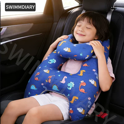 Seat belt shoulder pad, neck baby pillow pillow - jurassic-world-neck-pillow-removable-and-washable-liner-pure-cotton-fabricbreathable-style