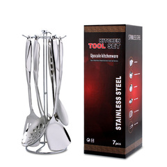 Amazon Best Seller Stainless Steel Cooking Utensil Set, Wok Spatula, Ladle, Rice Spoon, Kitchen Tools, Cooking Spatulas