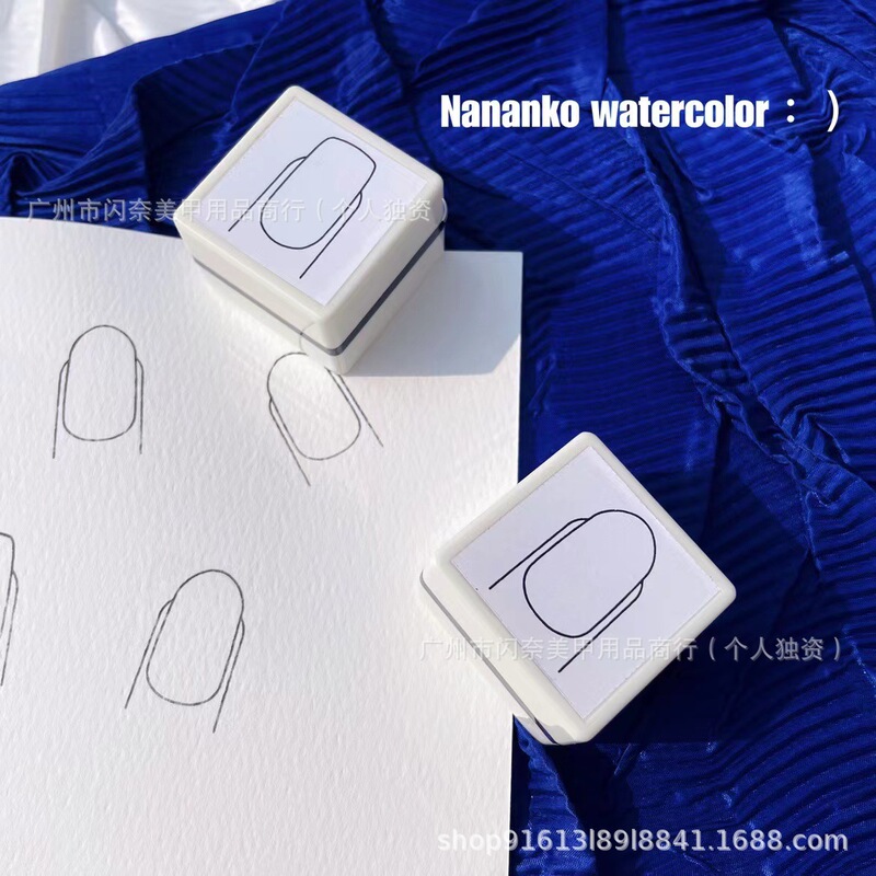 Nail Art Novice Watercolor Hand-painted Nail Practice Seal Design Type A Style Seal Mold DIY Making Tools Nail Art Novice Watercolor Hand-painted Nail Practice Seal Design Type A Style Seal Mold DIY Making Tools