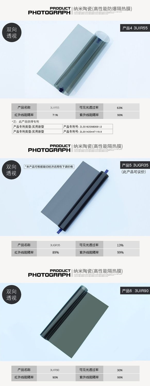 China Aerospace SANYOU Building Film Sunroom Sunscreen Insulation Film Energy-Saving Explosion-Proof Household Window Glass Film