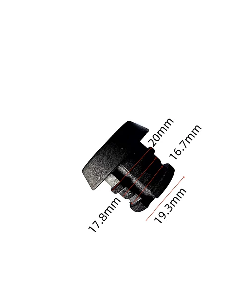 New type small second tail plug [rubber] soft [inner diameter about 18mm] [length about 23mm] threaded [weight about 12 grams]