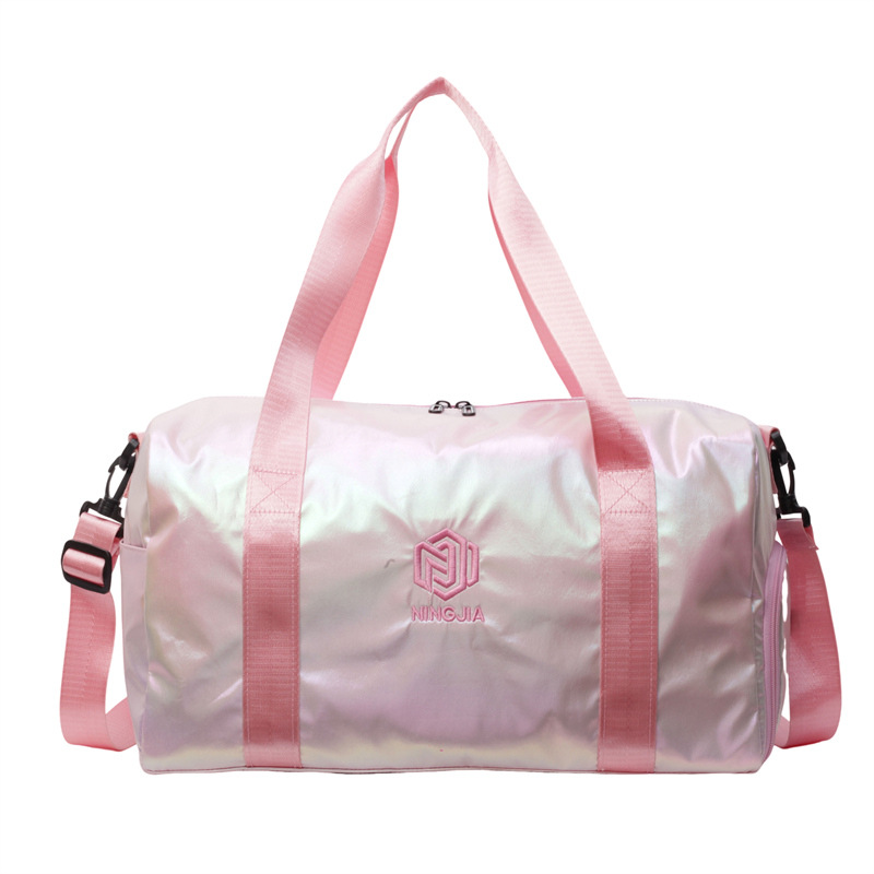 Bolsa de equipaje colorida perlada transfronteriza, bolsa de gran capacidad para viajar, bolsa de ocio de alto nivel, bolsa de fitness deportiva popular