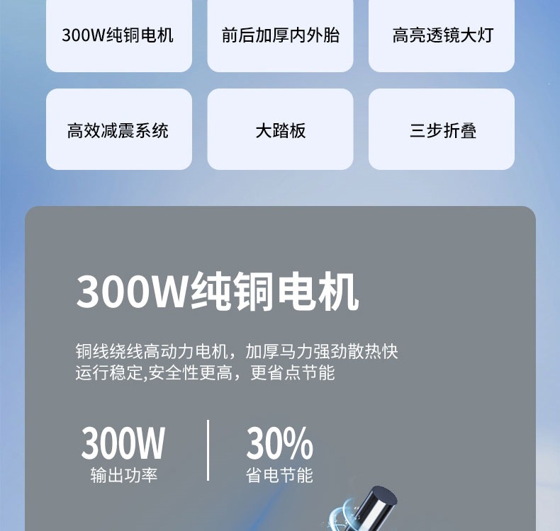 Suitable for foldable electric scooters, mini electric vehicles, lightweight and portable electric skateboards for commuting to work