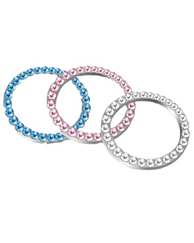 Car one-button start decorative ring ignition switch protective cover car interior decoration sticker crystal studded diamond one-button start sticker