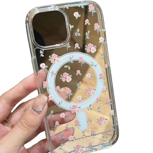 Suitable for Apple iPhone 16 Pro Max phone case transparent Apple iPhone case magnetic sticker lens protector case magnetic ring