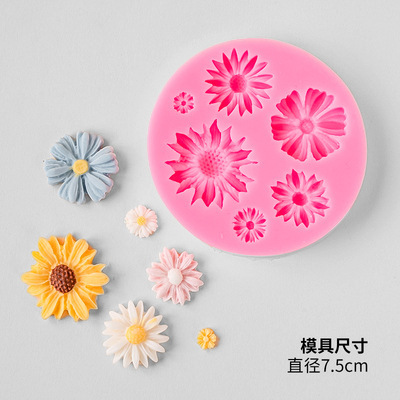 花の葉桜の花びらケーキデコレーションシリコンモールドフォンダンチョコレートデザートテーブルオーナメントベーキングモールド|undefined