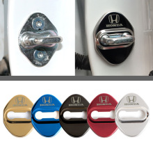 雅阁飞度缤智杰德CRV不锈钢汽车门锁扣保护盖汽车车门锁扣盖