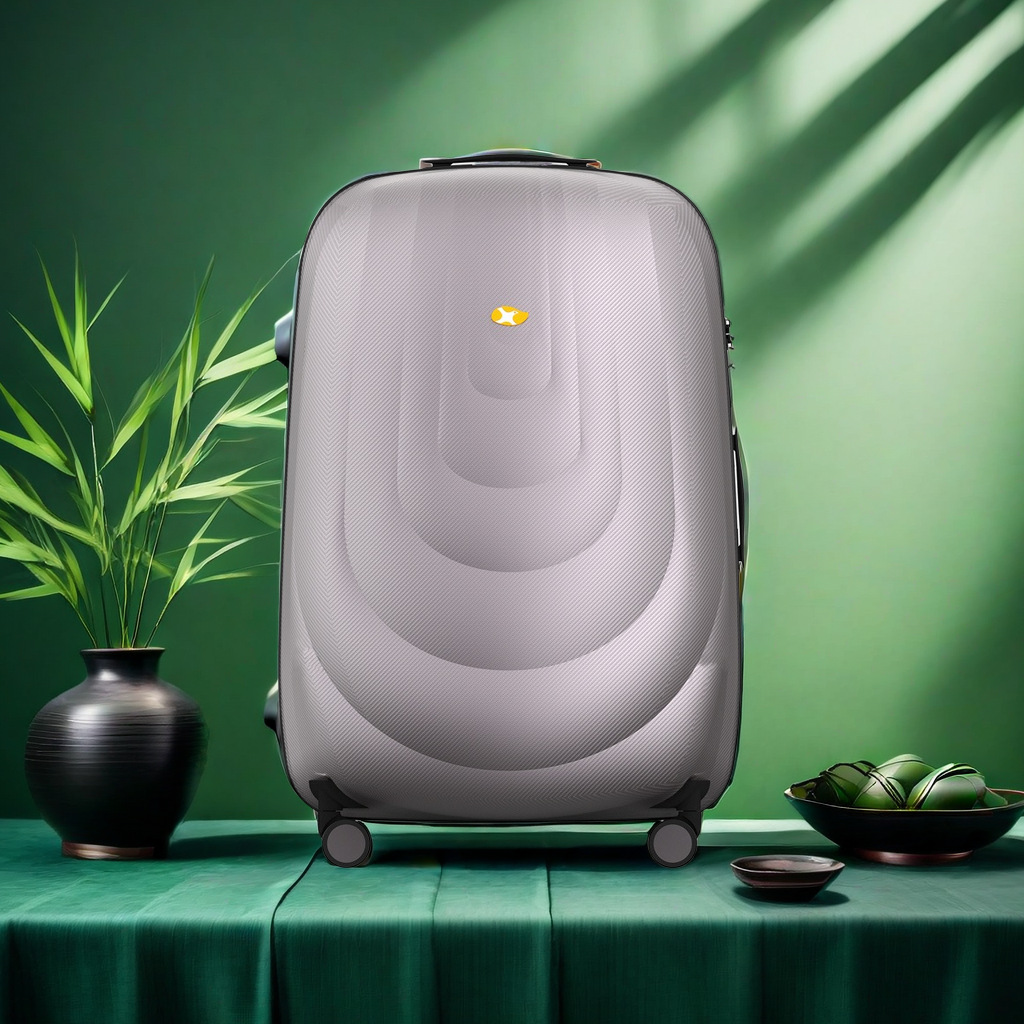 Vali ABS thời trang đi công tác kéo khóa dung tích lớn bánh xe đa năng 20 inch — Màu nâu