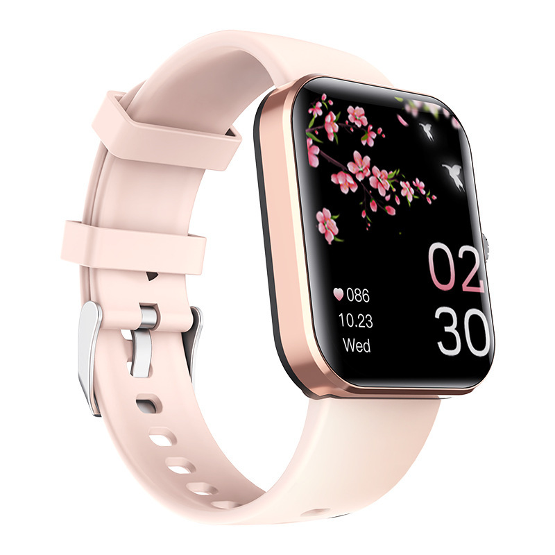 Nueva F57L reloj inteligente del ritmo cardíaco termómetro paso pulsera deportes información push monitoreo sueño