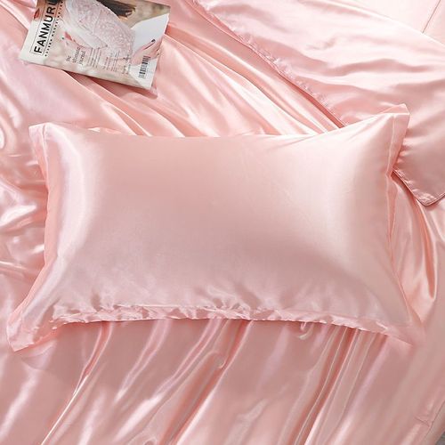 Double-sided pillowcases, silk satin pillowcases, pair of single cooling pillows 48×74cm