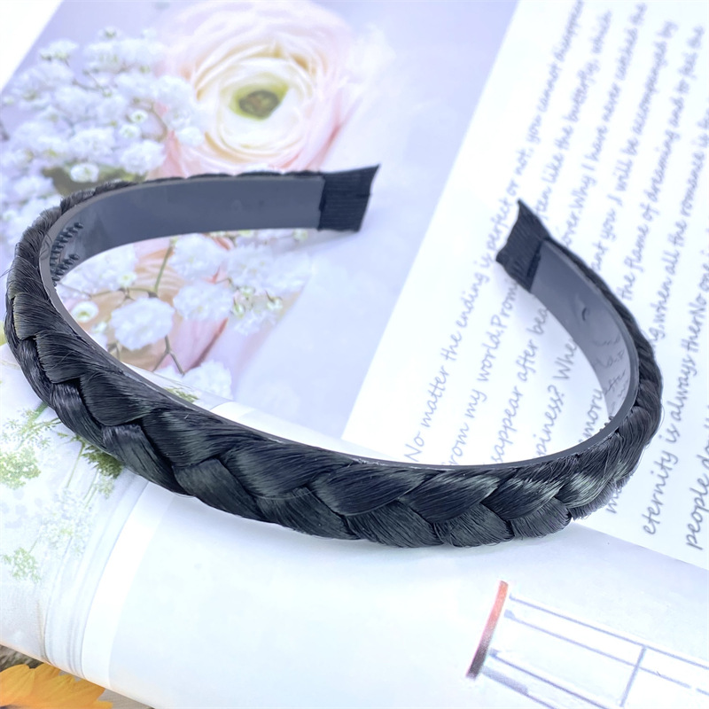 Peluca trenza diadema dos yuanes tienda accesorios para el cabello