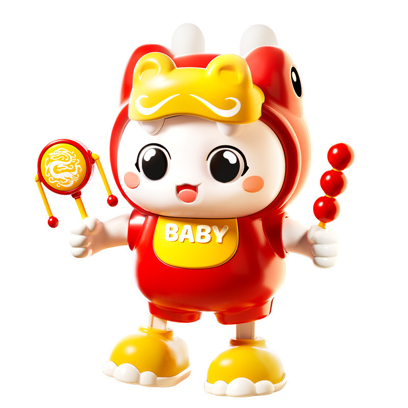 電動ダンシングウサギのおもちゃ赤ちゃん練習ヘッドアップトレーニング回転音と動き子供の赤ちゃんのおもちゃギフト|undefined