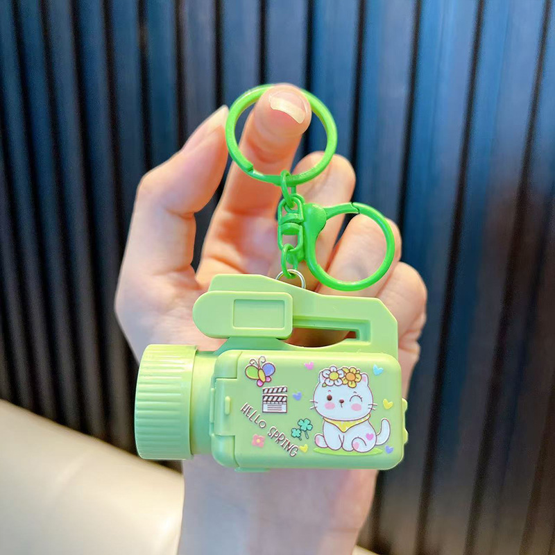 发光投影摄影机钥匙扣相机玩具投影机钥匙链挂件娃娃机小礼品批发|undefined