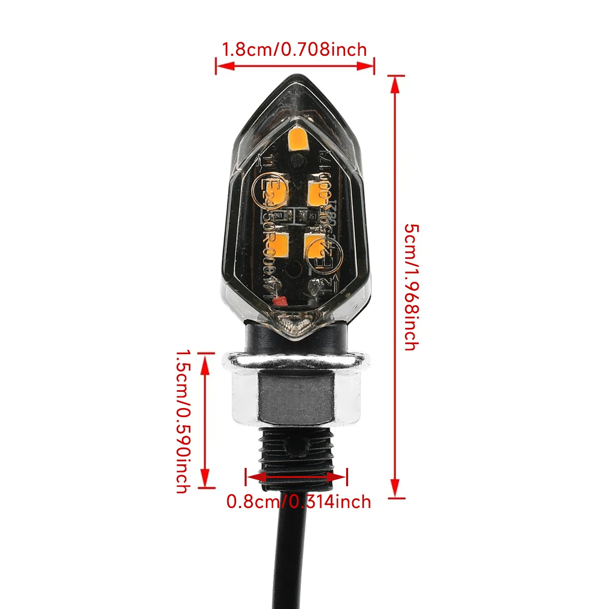Aliexpress's Popular Led Motorcycle Turn Signal High-Quality Atmosphere Light Decorative Electric Vehicle Lighting Prompt Light