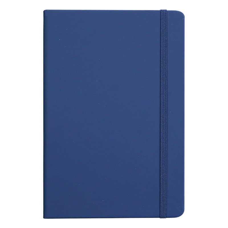 Cuaderno A5 de color sólido con correa, bloc de notas sencillo para negocios, diario con tapas de cuero, papelería de oficina al por mayor.