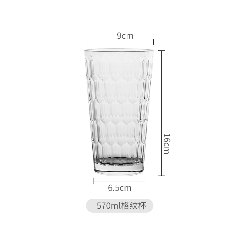 Taza transparente de acrílico bebida resistente a la caída de PC Colin Cup comercial mojito limón leche té batido de leche taza de jugo