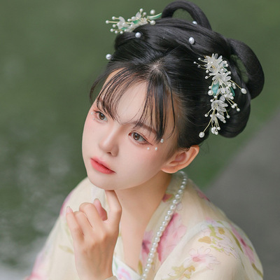 Chinese Hanfu Fairy dress hair comb for women girls tang Suit Qipao hair accessories  hair girl side edge clip headdress cheongsam hanfu deserve to act the role of