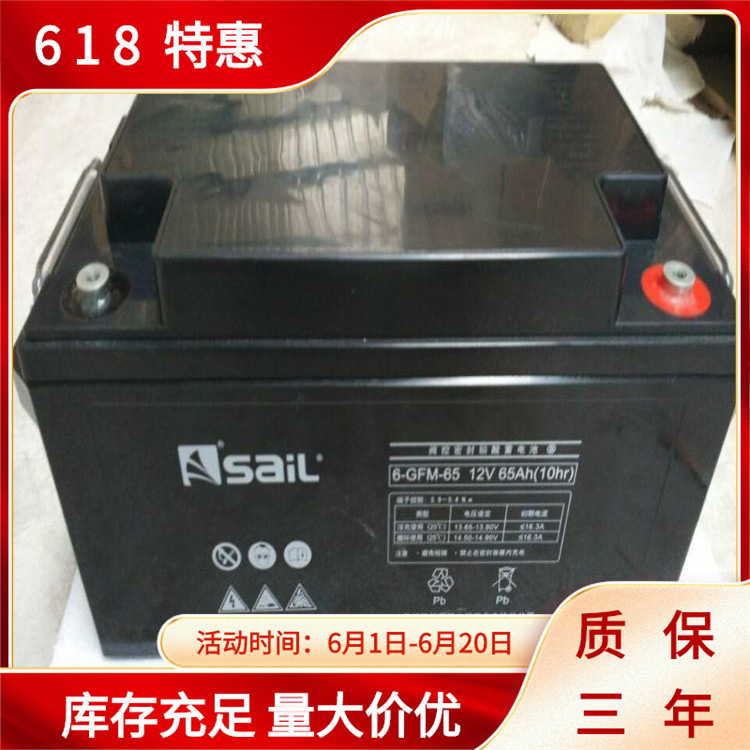 SAIL风帆蓄电池6-GFM-100铅酸免维护12V100AH直流屏UPS机房EPS用
