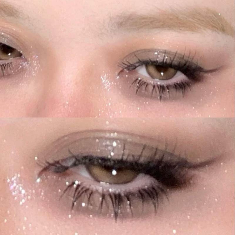 Тени для век (HERORANGE) с блёстками для ногтей, осветляющий финиш, легкая люкс-стилистика