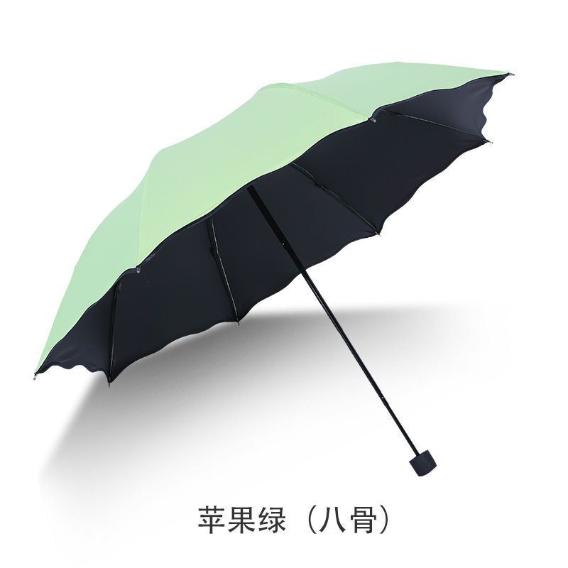 【新款】雨伞晴雨伞遮阳加厚晴雨两用太阳折叠三折伞手动美观实用|undefined